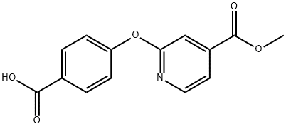 4-{[4-(甲氧羰基)吡啶-2-基]氧基}苯甲酸,1415719-65-1,结构式