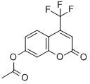 4-(TRIFLUOROMETHYL)UMBELLIFERYL ACETATE Structure