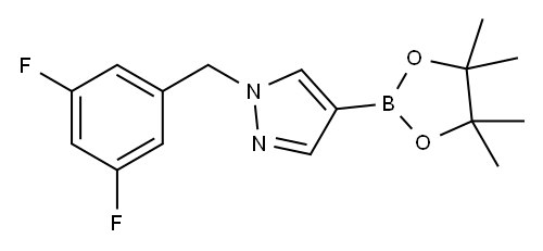 1-(3,5-二氟苄基)吡唑-4-硼酸频哪醇酯, 1415825-04-5, 结构式