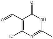 4,6-Dihydroxy-2-methylpyrimidine-5-carbaldehyde Struktur