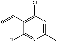 2-甲基-4,6-二氯嘧啶-5-甲醛 结构式