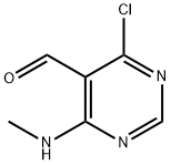 4-クロロ-6-(メチルアミノ)ピリミジン-5-カルブアルデヒド 化学構造式