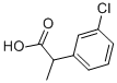 2-(3-CHLOROPHENYL)PROPIONIC ACID Structure