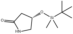 (4S)-4-(叔丁基二甲基硅氧基)-2-吡咯烷酮, 141629-19-8, 结构式