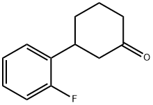 3-(2-フルオロフェニル)シクロヘキサノン 化学構造式