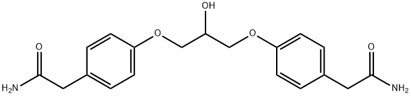 4,4'-(2-HYDROXY-1,3-PROPANDIYLDIOXY)BIS(2-PHENYLACETAMIDE) Structure