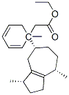 [3S-(3alpha,5alpha,8alpha)]-1-methyl-1-(1,2,3,4,5,6,7,8-octahydro-3,8-dimethylazulen-5-yl)ethyl phenylacetate Struktur