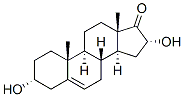 (3a,16a)-3,16-dihydroxy-Androst-5-en-17-one Struktur