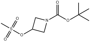 3-[(メチルスルホニル)オキシ]アゼチジン-1-カルボン酸 tert-ブチル 化学構造式