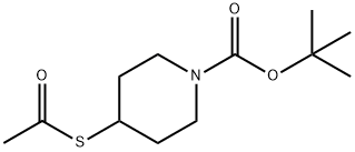 叔丁基4-(乙酰硫基)哌啶-1-羧酸丁酯 结构式