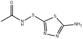 Acetamide,  N-[(5-amino-1,3,4-thiadiazol-2-yl)thio]- Structure