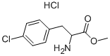 4-氯-DL-苯丙氨酸甲酯盐酸盐 结构式
