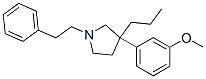 3-(3-Methoxyphenyl)-1-(2-phenylethyl)-3-propylpyrrolidine Structure