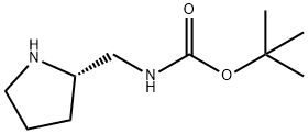 (S)-2-N-BOC-アミノメチルピロリジン 化学構造式