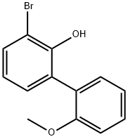 3-BROMO-2''-METHOXY-BIPHENYL-2-OL 化学構造式