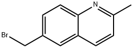 6-(ブロモメチル)-2-メチルキノリン 化学構造式