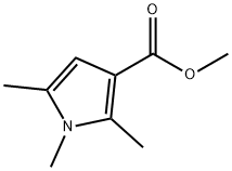 1,2,5-三甲基-1H-吡咯-3-羧酸甲酯, 14186-50-6, 结构式