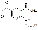 5-GLYOXYLOYLSALICYLAMIDE HYDRATE Struktur