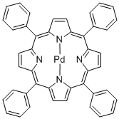 meso-Tetraphenylporphyrin-Pd(II) Struktur