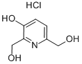 3-HYDROXY-2,6-DI(HYDROXYMETHYL)PYRRIDINE HYDROCHLORIDE Struktur