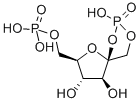 D-フルクトース-1,2-サイクリック-6-二リン酸 化学構造式