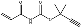 Carbamic acid, (1-oxo-2-propenyl)-, 1,1-dimethyl-2-propynyl ester (9CI) Struktur