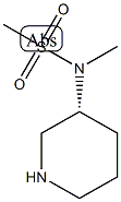 (R)-N-Methyl-N-(piperidin-3-yl)methanesulfonamide, 1419075-93-6, 结构式