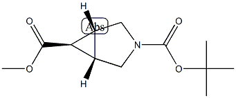 Methyl exo-3-Boc-3-azabicyclo-[3.1.0]hexane-6-carboxylate,1419101-34-0,结构式