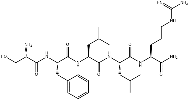 H-SER-PHE-LEU-LEU-ARG-NH2 Struktur