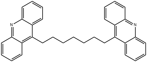 1,7-二(9-吖啶基)庚烷,141946-28-3,结构式