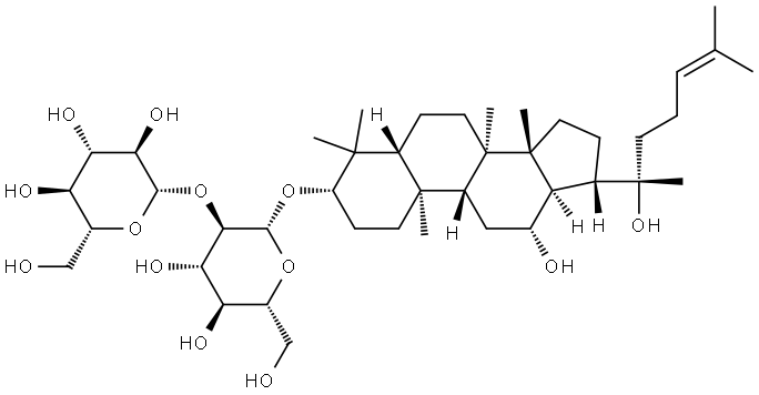 Ginsenoside Rg3 Struktur