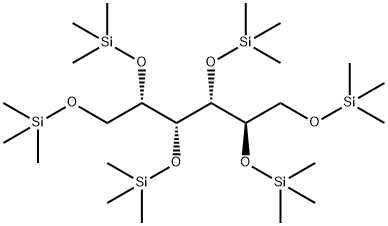 1-O,2-O,3-O,4-O,5-O,6-O-ヘキサキス(トリメチルシリル)-D-グルシトール 化学構造式