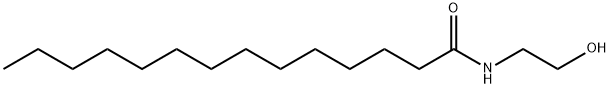 N-(2-ヒドロキシエチル)テトラデカンアミド 化学構造式