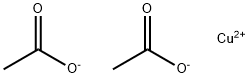 二酢酸銅(II) 化学構造式