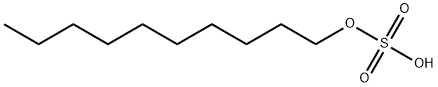 decyl hydrogen sulphate Struktur