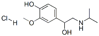 alpha-[(isopropylamino)methyl]vanillyl alcohol hydrochloride Struktur
