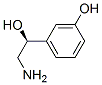 (S)-2-アミノ-1-(3-ヒドロキシフェニル)エタノール 化学構造式