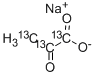 ピルビン酸ナトリウム(U-13C3), 5〜10% ダイマー含有 化学構造式