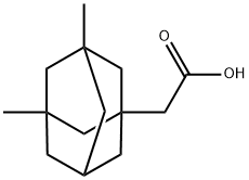 3,5-ジメチル-1-アダマンタン酢酸 化学構造式