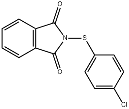 2-(4-Chlorophenylsulfanyl)isoindole-1,3-(2H)-dione 化学構造式