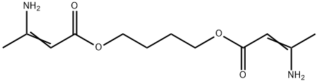双(3-氨基巴豆酸)-1,4-丁二酯,14205-47-1,结构式