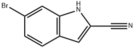 6-Bromo-1H-indole-2-carbonitrile Struktur