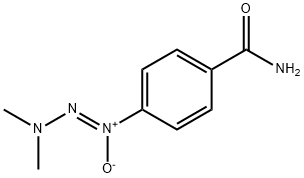 1-(4-carbamoylphenyl)-3,3-dimethyltriazene-1-oxide Struktur