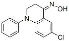 6-クロロ-4-(ヒドロキシイミノ)-1-フェニル-1,2,3,4-テトラヒドロキノリン 化学構造式