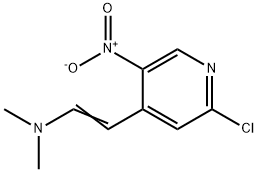 (E)-2-(2-chloro-5-nitropyridin-4-yl)-N,N-diMethylethenaMine Struktur