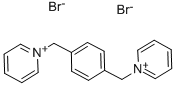 1,1'-(1,4-フェニレンビスメチレン)ビスピリジニウム·ジブロミド 化学構造式