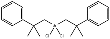 BIS(2-METHYL-2-PHENYLPROPYL)DICHLOROTIN 化学構造式