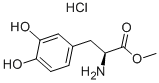 L-DOPAメチルエステル塩酸塩 化学構造式