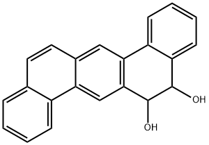 5,6-ジヒドロキシ-5,6-ジヒドロジベンゾ[a,h]アントラセン 化学構造式