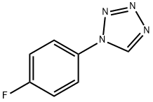 1H-TETRAZOLE, 1-(4-FLUOROPHENYL)- 结构式